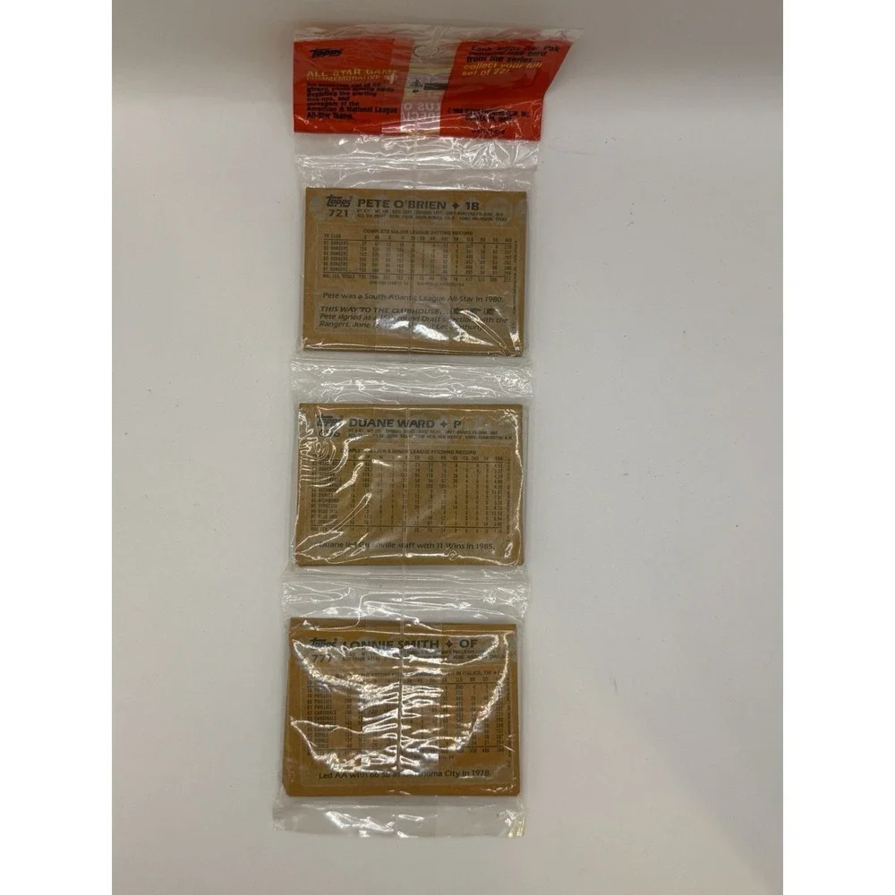 1989 Topps Baseball Cards Factory Sealed Pack – 43 Cards, All-Star Insert